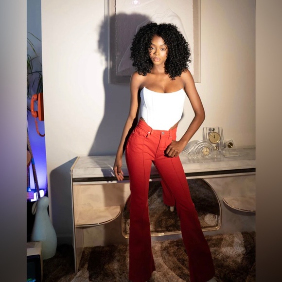 Revice Red Star Flare Jeans - Picture 1 of 5